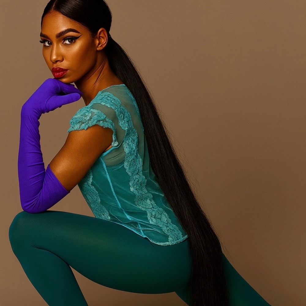 Hosiery | Opaque Forest Teal/Green